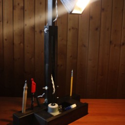 Table Lamp, Wood Lamp With Stationery Box, Handmade Essential - thumbnail 4