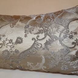 Throw Pillow Cover Lime Green Silk Brocade Rubelli Fabric Madama Butterfly Pattern - Made in Italy - thumbnail 3