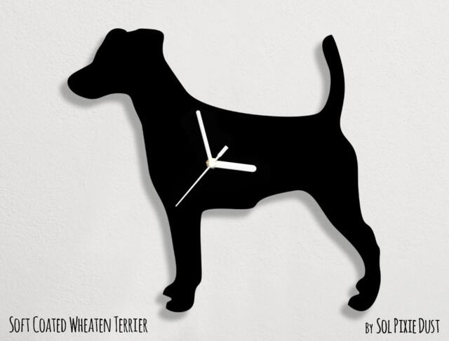 Smooth Fox Terrier Dog - Wall Clock Silhouette - image 1