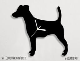 Smooth Fox Terrier Dog - Wall Clock Silhouette - thumbnail 1