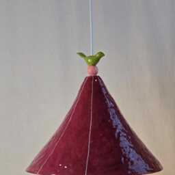 Pendant Light. Extra Large Ceramic, Cone Shape. Kitchen Chandelier - thumbnail 3