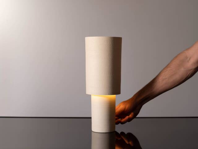Ceramic Table Lamp - Straight Walled Artist Made - image 1