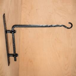 Hand Forged Plant Hanger Decorative Indoor Outdoor Rustic Hammered Hook Heavy Duty 15 lbs - 7Kg Wall Mount For Pots & Clothes Storage - thumbnail 3