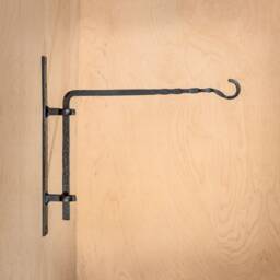 Hand Forged Plant Hanger Decorative Indoor Outdoor Rustic Hammered Hook Heavy Duty 15 lbs - 7Kg Wall Mount For Pots & Clothes Storage - thumbnail 2