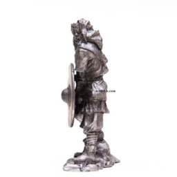Tin 54mm Viking With Sword & Shield Ix-x Cent. 132 Metal Figurine - thumbnail 3