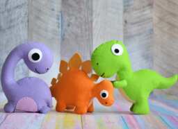 Felt Stuffed Dinosaur Plush Toy, Baby Shower Gift