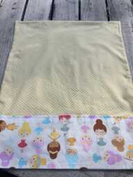 Ballet Girl Yellow Polka Dot Pillowcase