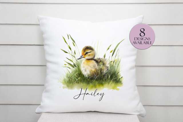 Adorable Duckling Cushion - Cute Baby Duck Throw Pillow, Farm Animal Nursery D??cor, Lover Gift, Spring Home Accent - image 1