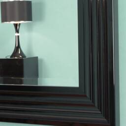 Mirror Black Gloss Stepped Deco 3 - thumbnail 3