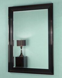 Mirror Black Gloss Stepped Deco 3