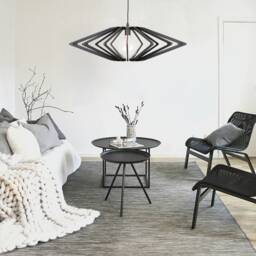 Geometric Wood Pendant Light Modern Birch Chandelier Lighting - thumbnail 2