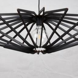 Geometric Wood Pendant Light Modern Birch Chandelier Lighting - thumbnail 3