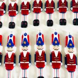 Fused Glass American Nutcracker Ornament Toy Soldier Christmas Decor - thumbnail 3