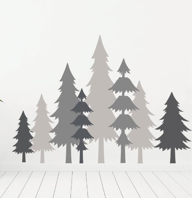 Pine Forest Woodland Tree Wall Decals For Kids - image 1