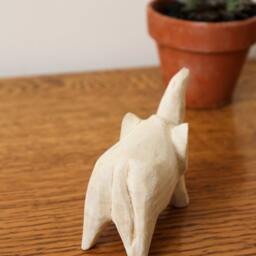 Hand-Carved Wooden Elephant Family - Natural Safari Decor, Set Of 5 - thumbnail 3