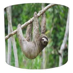 Sloth Drum Lampshade For Ceiling Light Pendants Or Table Lamp Bases - thumbnail 2