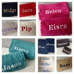 Personalized Embroidered Towels Luxury 650Gsm Cotton