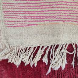 Custom Boujad Wool Rug - Authentic Moroccan Carpet, Abstract Multicolored Design - thumbnail 4