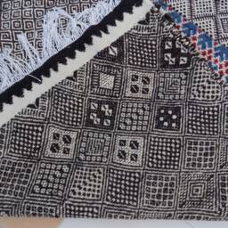 Beni Ourain Hanbel Rug Moroccan Flatwoven Wool Berber Carpet - thumbnail 4