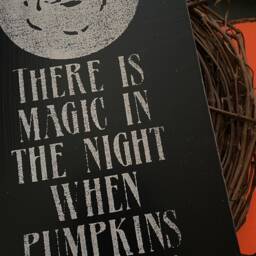 Rustic Moon Wood Sign, Halloween Decor, Goth Wall Art, Primitive, Autumn, Fall Decorations - thumbnail 3
