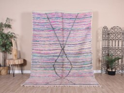 Vintage Boujaad Rug, Authentic Moroccan Rug 6x9 Ft - thumbnail 1