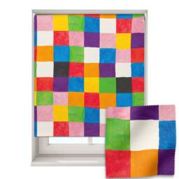 Elmer Patchwork Roller Blind, Children's Made To Measure, Official Blackout Blind - thumbnail 1