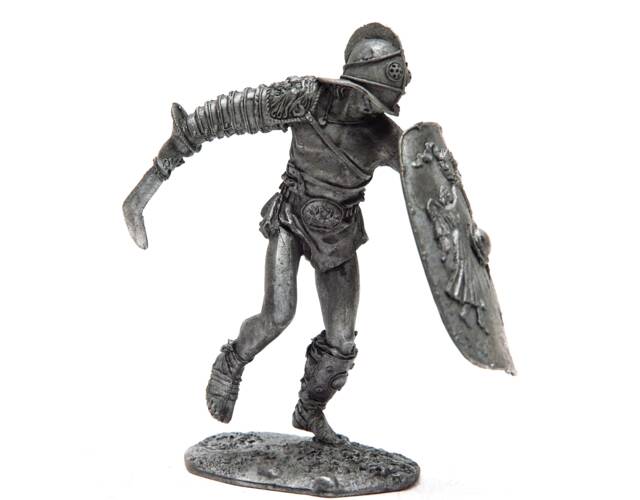 Tin 54mm Rome. Gladiators. Gladiator Sekutor 132 Scale - image 1