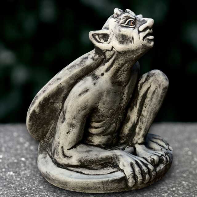 Outdoor Monster Sculpture Concrete Gargoyle Statue Gothic Figure Garden Ornament Handmade Decor Gargoyle Lover Gift - image 1