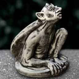 Outdoor Monster Sculpture Concrete Gargoyle Statue Gothic Figure Garden Ornament Handmade Decor Gargoyle Lover Gift - thumbnail 1