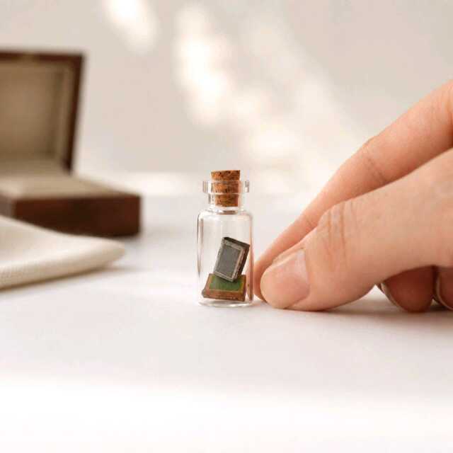 Miniature Books in A Bottle, Tiny Library Vial, Book Lover Gift, Literary - image 1