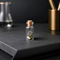 Miniature Books in A Bottle, Tiny Library Vial, Book Lover Gift, Literary - thumbnail 3