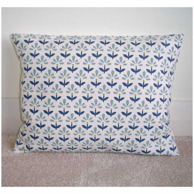 Blue Pillow Cover Yellow Ochre Navy Duck Egg Cushion Sham 12x20 Oblong Geometric Retro 20x12 Slip Case Bolster 12x16 Pillowcase