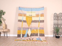 Vintage Boujaad Rug, Authentic Moroccan Rug 5x7 Ft - thumbnail 1