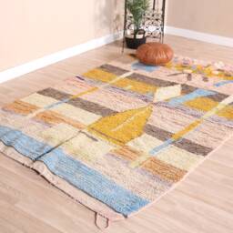 Vintage Boujaad Rug, Authentic Moroccan Rug 5x7 Ft - thumbnail 3