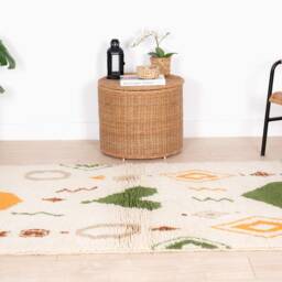Wool Beni Ourain Rug, Moroccan Rug 3x5 Ft, Authentic Handmade Berber Carpet, Genuine Rug, Area Tapis Berbere, Teppich - thumbnail 2
