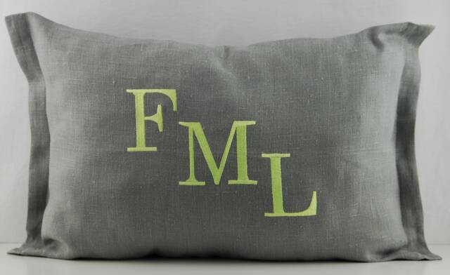 Monogram Pillow - With Initials - image 1