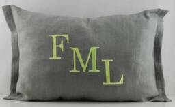 Monogram Pillow - With Initials - thumbnail 1