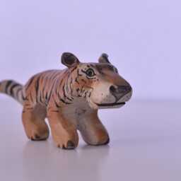 Tiger Wooden Figurine - thumbnail 2