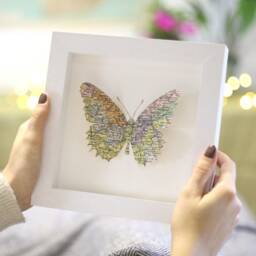 Gift For Mom, Mother's Day Gift, Home Is Where You Are Custom Map 3D Butterfly Print Framed Art, Personalized Wall Art Gift Her - thumbnail 3