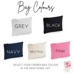 Small Business Stuff Pouch For Stationery & Small Biz Bits Bobs, Craft Tools Case, Girl Boss Pouch, Cotton Zipped - thumbnail 2