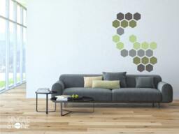 Honeycomb Pattern Wall Decals - Vinyl Stickers Art Custom Home Decor