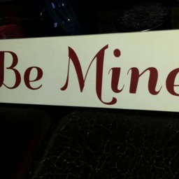Be Mine Sign Valentine's Day Decor Primitive Crow Wall Hanging Rustic Wood Holiday Love Gift Heart - thumbnail 4