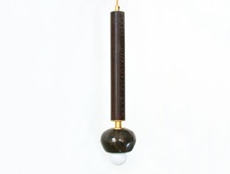 Dark Brown Marble & Wenge Wood Modern Pendant Light Kitchen Island Dining Room Black Bathroom Lighting