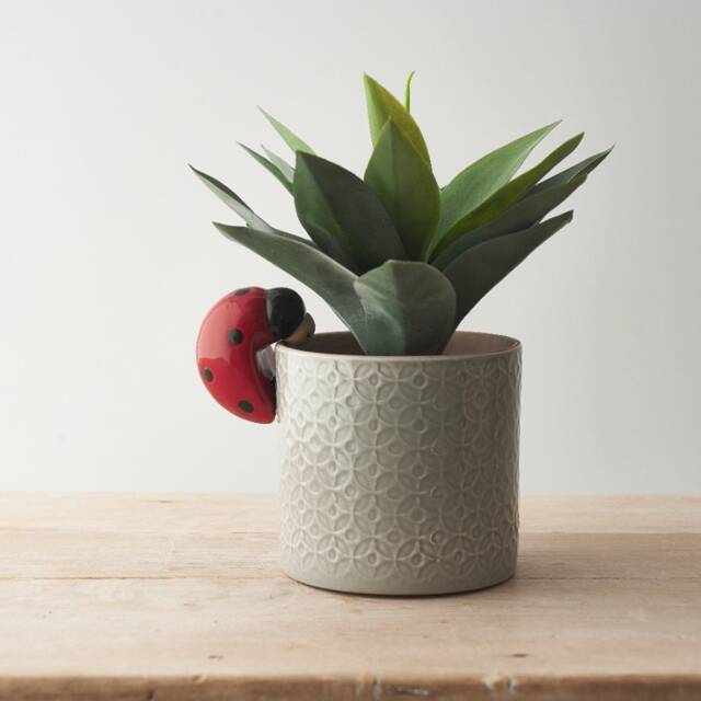 7.4cm Ladybird Plant Pot Hanger, Christmas Present, Stocking Filler, Secret Santa - image 1
