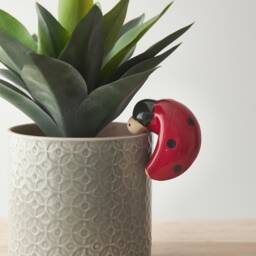 7.4cm Ladybird Plant Pot Hanger, Christmas Present, Stocking Filler, Secret Santa - thumbnail 2