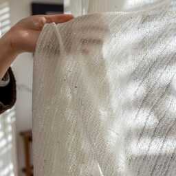 Custom Curtains Silver Sequin Net Sheer Voile Curtain For Bedroom Living Room - thumbnail 2
