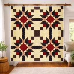 Timeless Tapestry Quilt Pattern - Classic Patchwork Throw - Digital Download - thumbnail 2
