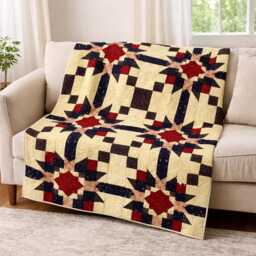 Timeless Tapestry Quilt Pattern - Classic Patchwork Throw - Digital Download - thumbnail 3