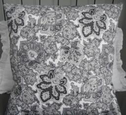 Paisley Print.black.grey.white.pillow Covers.slipcovers.toss Pillows.throw Pillows.home Decor Pillows.farmhouse Pillows.winter Decor - thumbnail 1