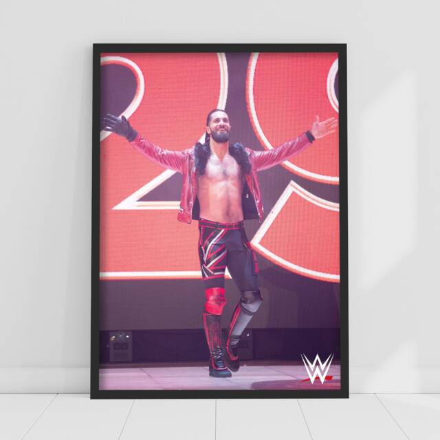 Wwe Print - Seth Rollins Entrance Poster Wrestling Wall Art - image 1